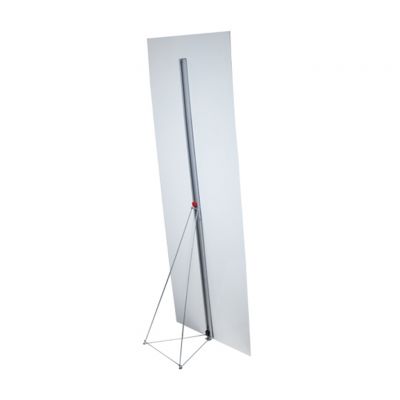 Peana Metálica Vertical Plegable - Mínimo 30x160 cm